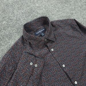 Mizzen Main Shirt Mens S Blue Corner Pocket Billiards Leeward Trim Fit Stretch